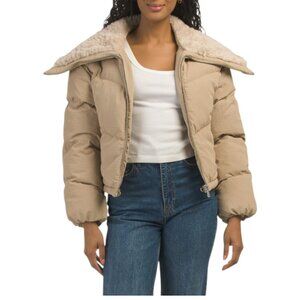 AVEC LES FILLES Thermalpuff Envelope Collar Puffer Jacket
